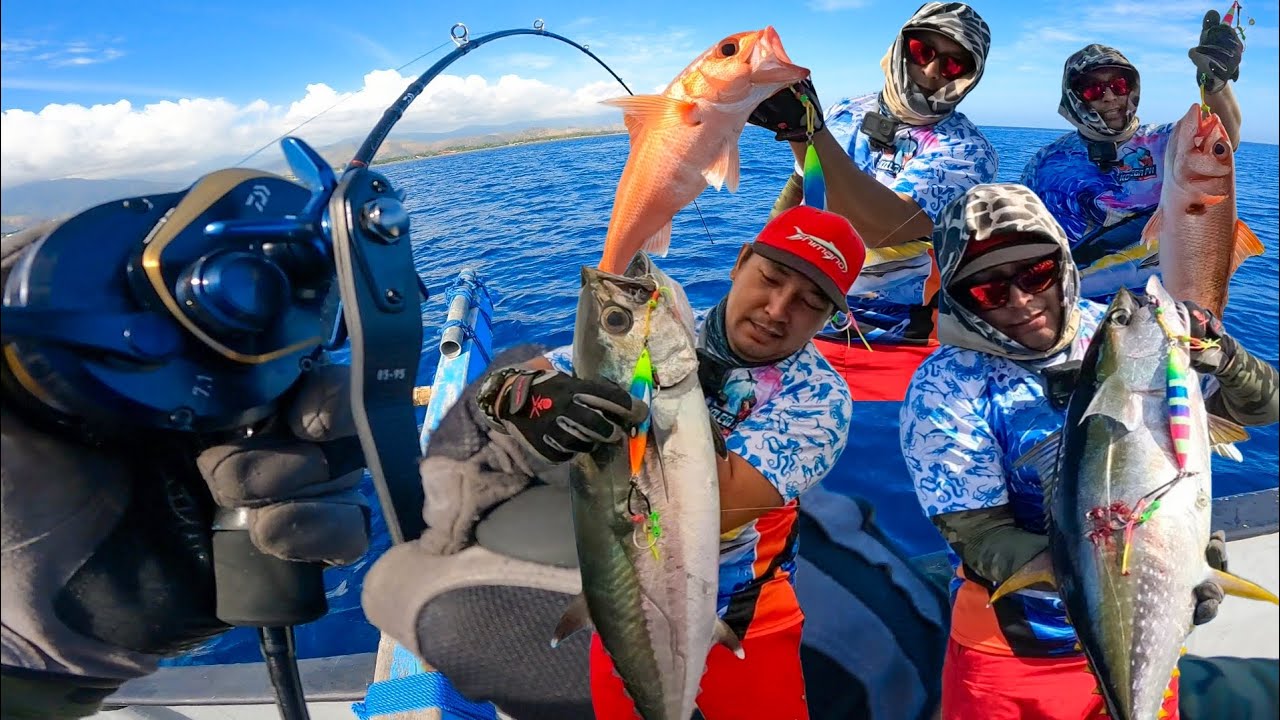 FIRST CATCH OF MY DAIWA SALTIGA 15H-SJ❗SLOW PITCH JIGGING