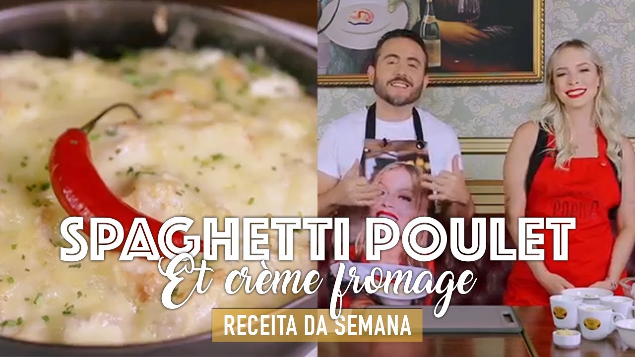SPAGHETTI POULET ET CRÈME FROMAGE À 