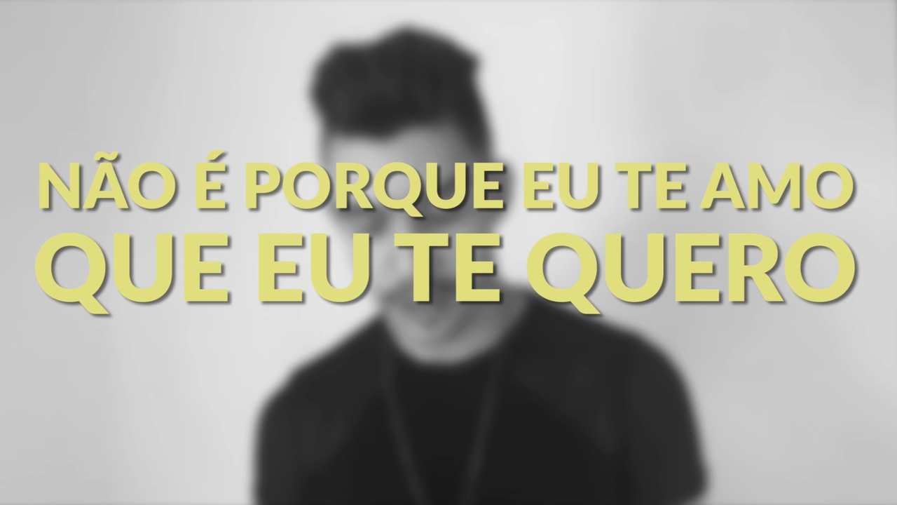 N&atilde;o &Eacute; Porque Eu Te Amo Que Eu Te Quero | Tsoah