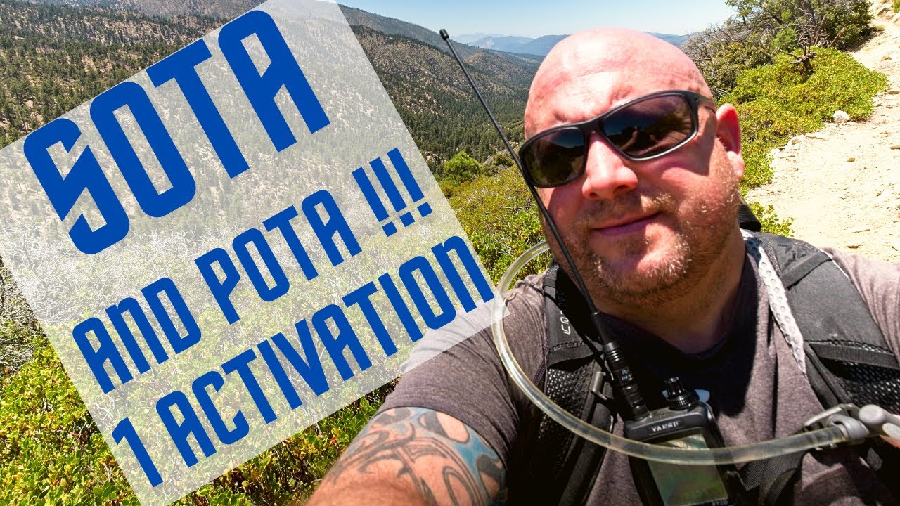 SOTA and POTA in One Activation. The HT saves the day. 4K
