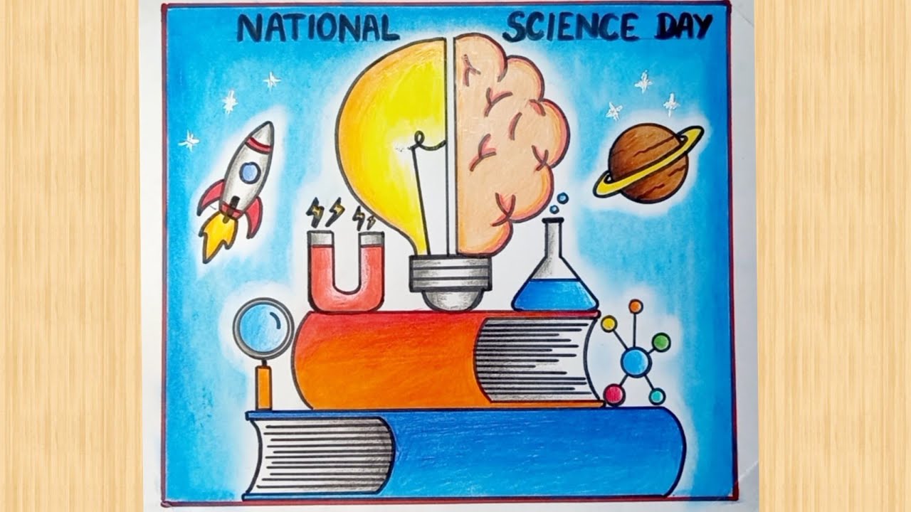 How To Draw National Science Day Drawing/National Science Day Poster/Science Day Poster Drawing Easy