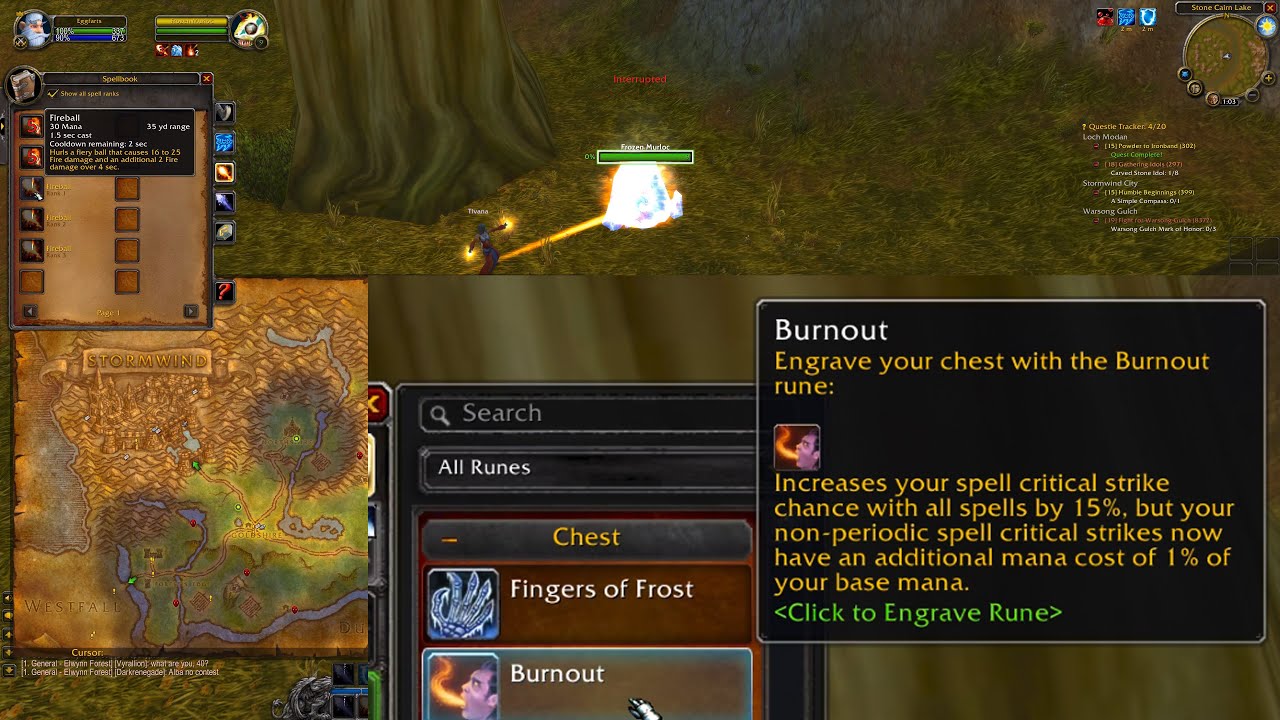 where to find mage rune burnout (elwynn) - wow classic SOD