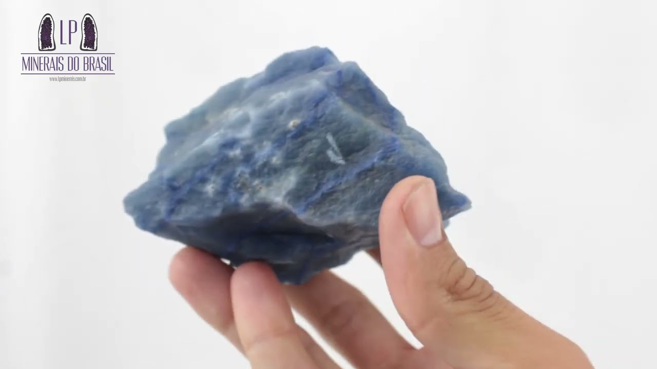QUARTZO AZUL IN NATURA EM BRUTO - PESO 0,570KG