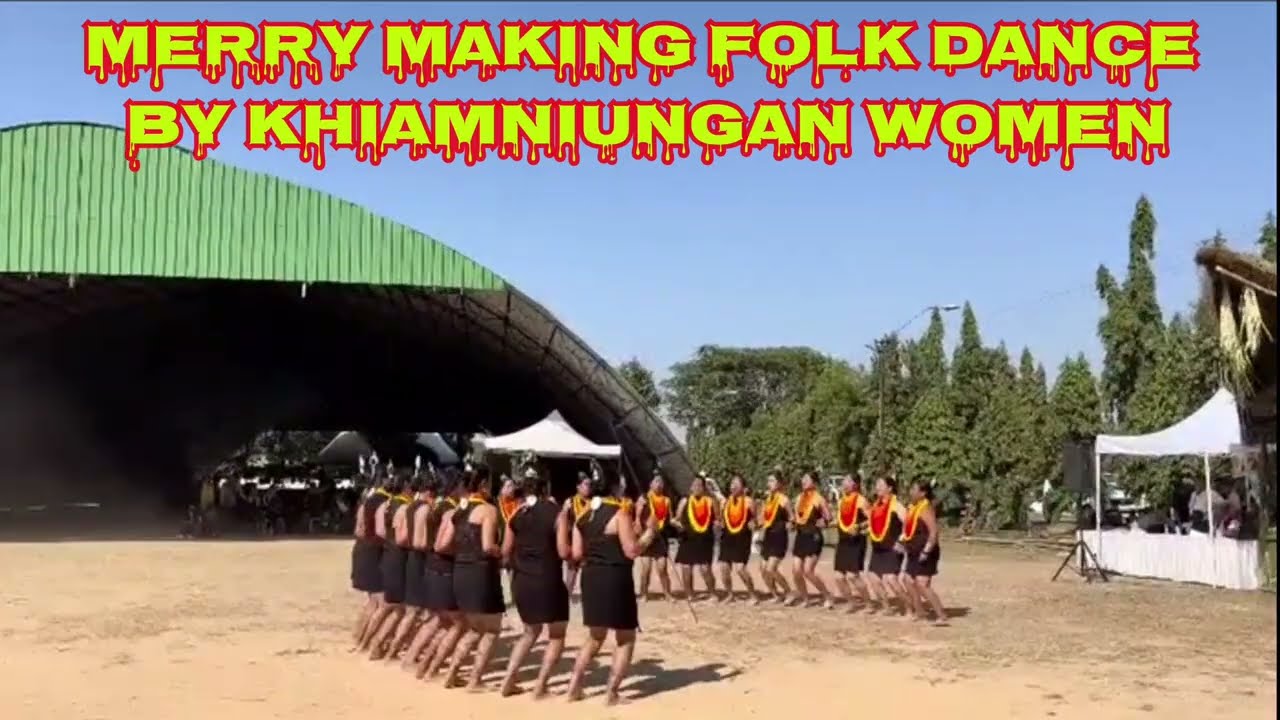 Folk song and dance by Khiamniungan Naga women folk@bowescollections 