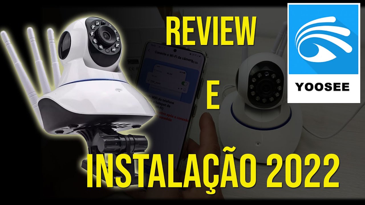 Camera ip 3 antenas Wi-fi - Review e como instalar de forma rapida