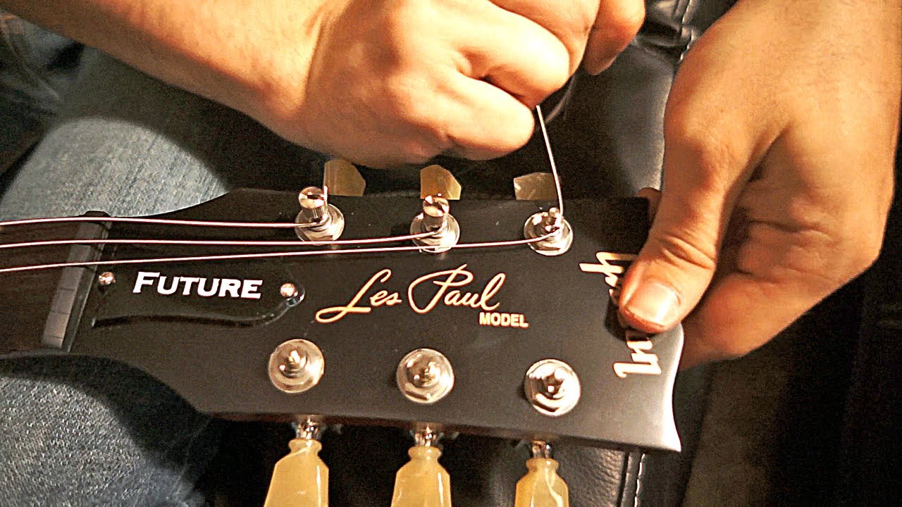 How to String a Min-ETune Gibson Robot Guitar (Les Paul Future Tribute)