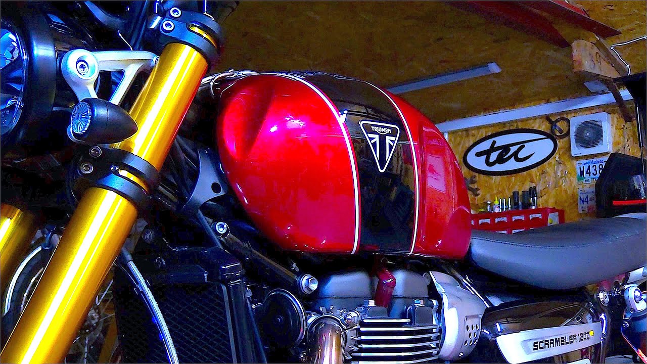 Triumph Scrambler 1200, XE/XC, установка Tail Tidy!