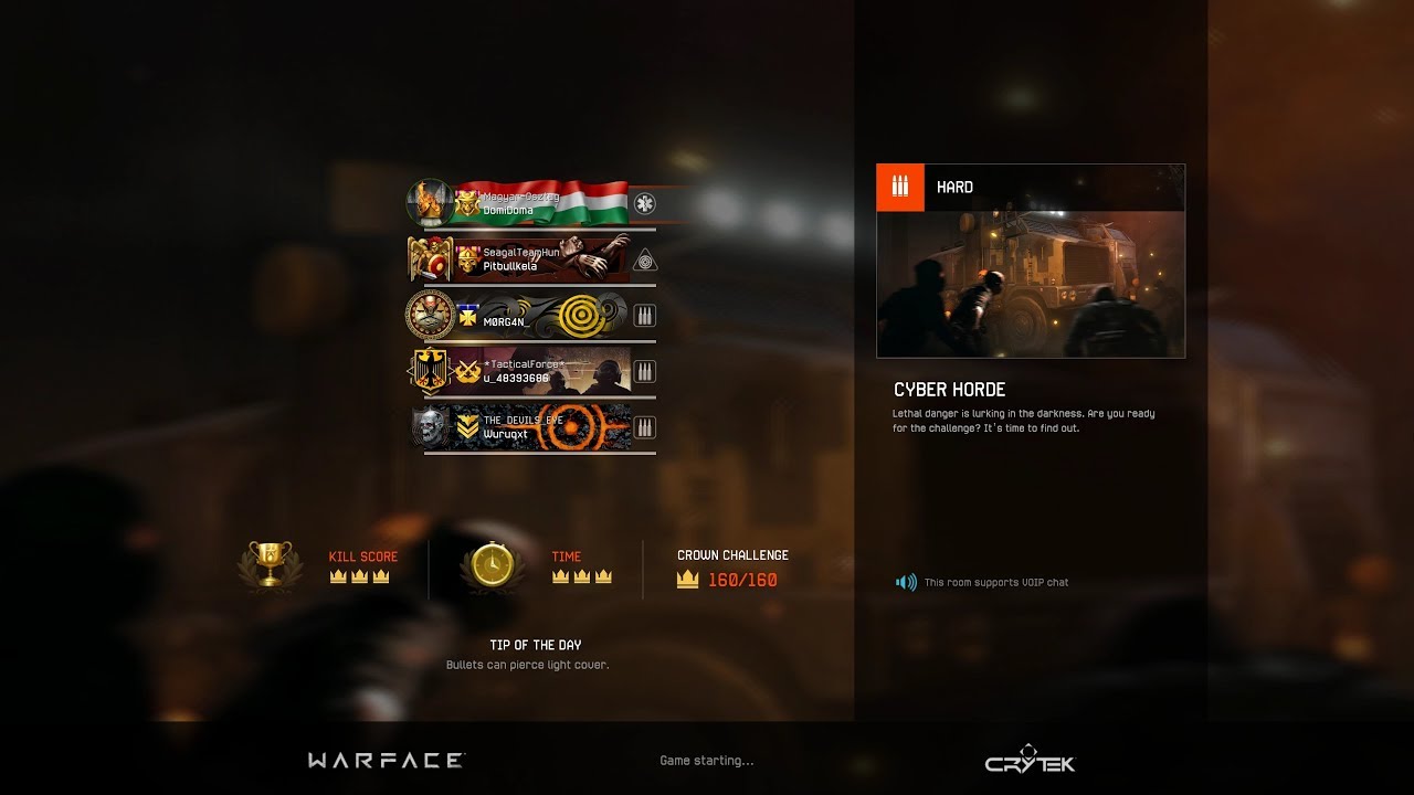 Warface North America - Cyber Horde Special Operation Hard (4K Ulta HD) Magyarok