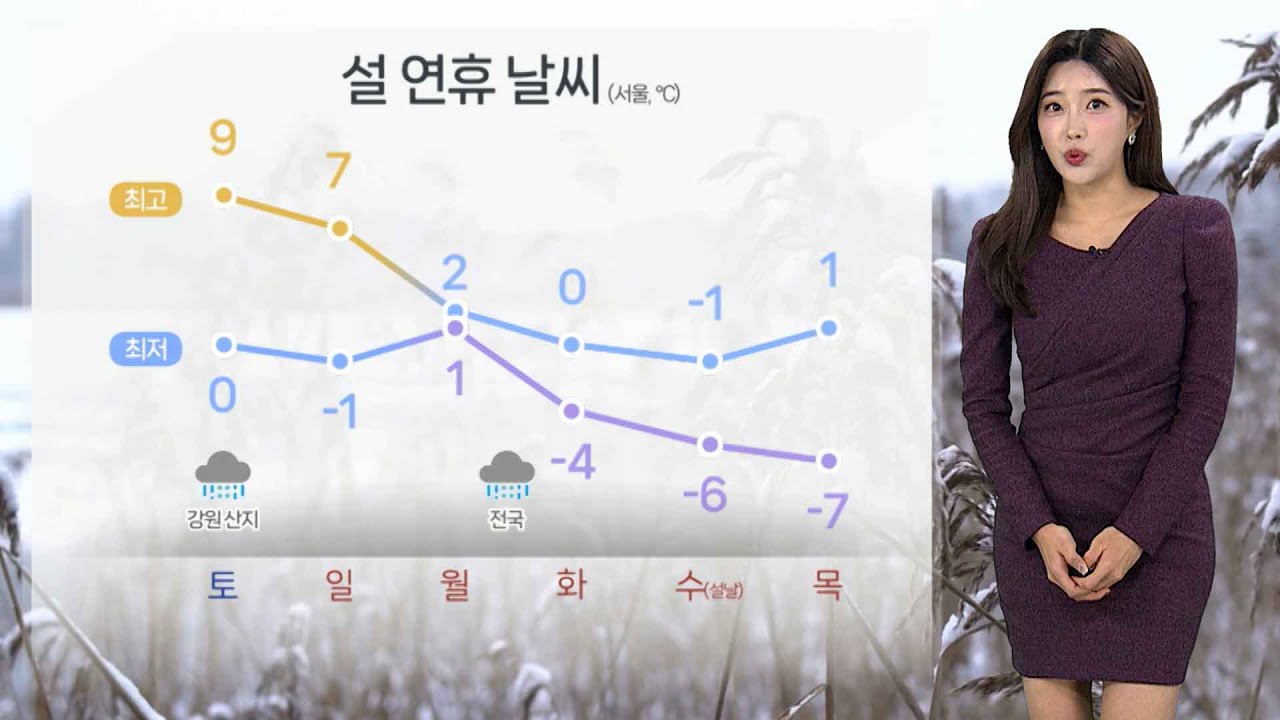 [날씨] 동해안 밤사이 많은 눈…주말까지 포근한 날씨 / 연합뉴스TV (YonhapnewsTV)