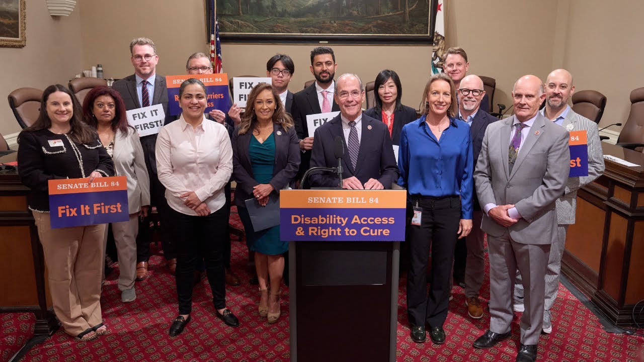 Senate Bill 84 (Disability Access & Right to Cure) Press Conference