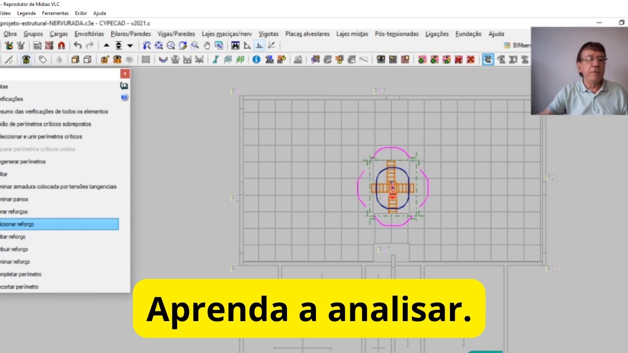 PUNÇÃO em lajes Cypecad - AULA 39