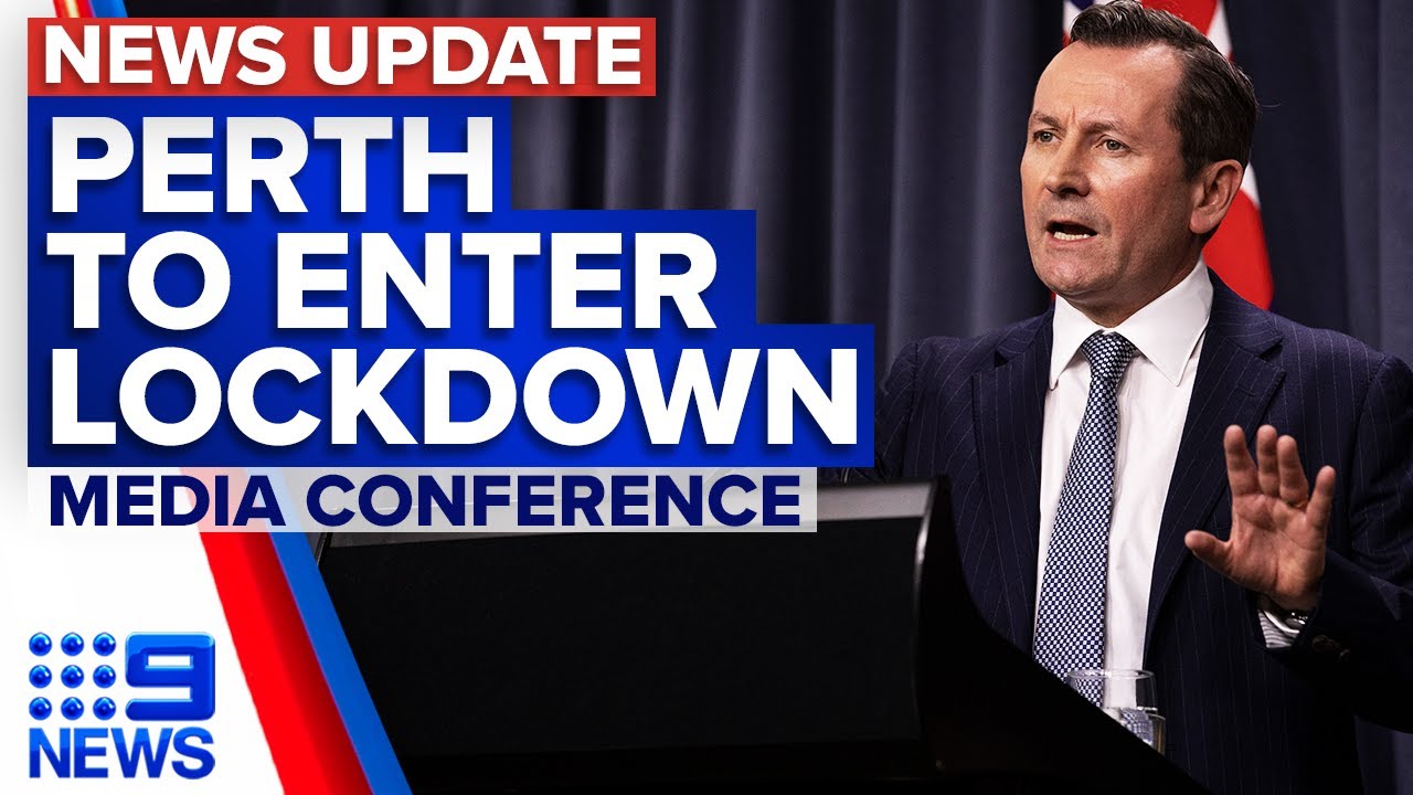 Coronavirus: Perth to enter three-day lockdown from midnight | 9 News Australia