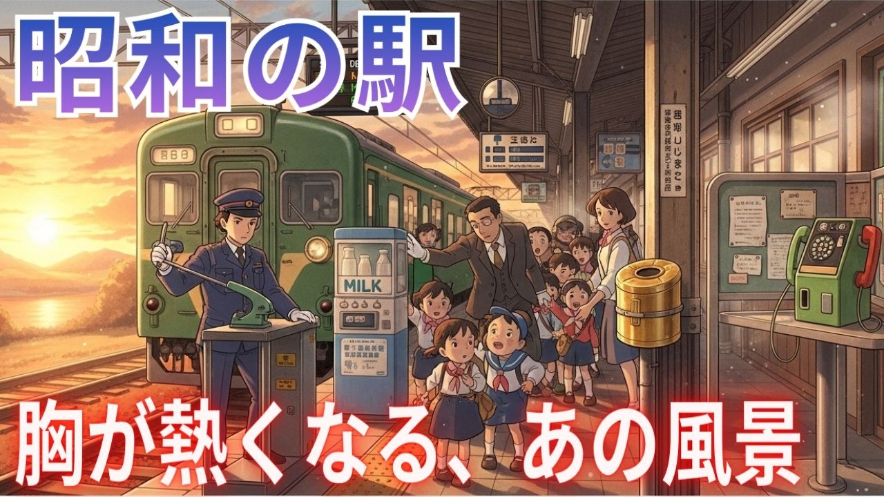 もう戻れない昭和の駅、それでも心はあのホームに立っている。【昭和レトロ】 【昭和世代の思い出】 【消えた駅の風景】