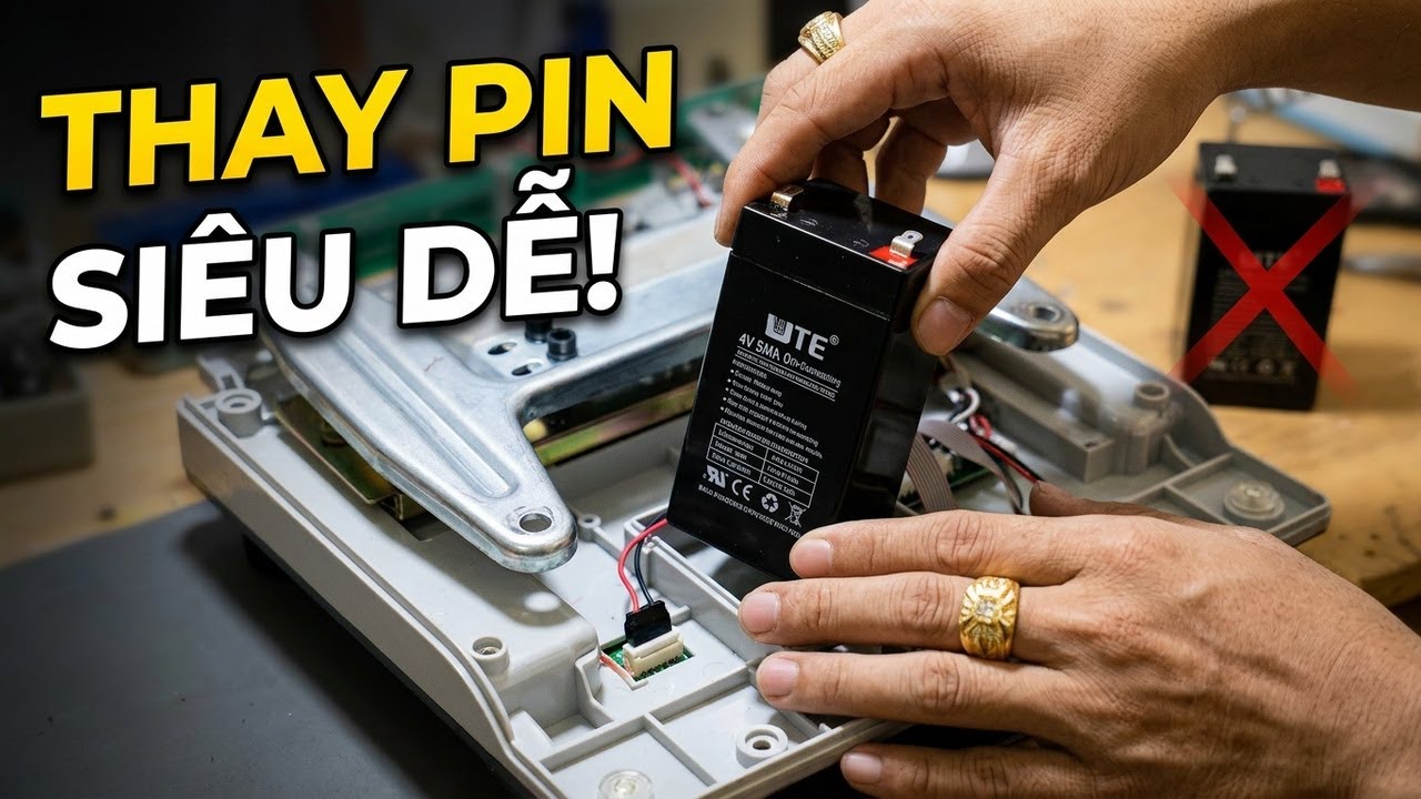 💡 Mẹo Hay: Hướng Dẫn Thay Pin Cân Điện Tử Tại Nhà – Đơn Giản Mà Không Phải Ai Cũng Biết!