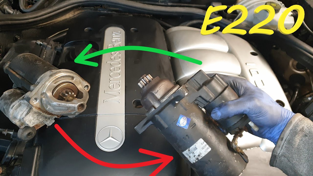 Проблемы со стартером E220 CDI Mercedes w210 — снятие, замена, проверка OM646