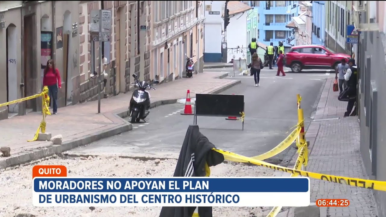 Moradores del centro de Quito no apoyan el plan de urbanismo impulsado por el Municipio
