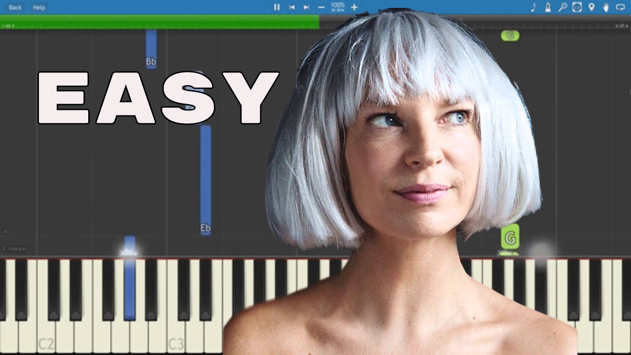 How to play The Greatest - EASY Piano Tutorial - Sia ft. Kendrick Lamar