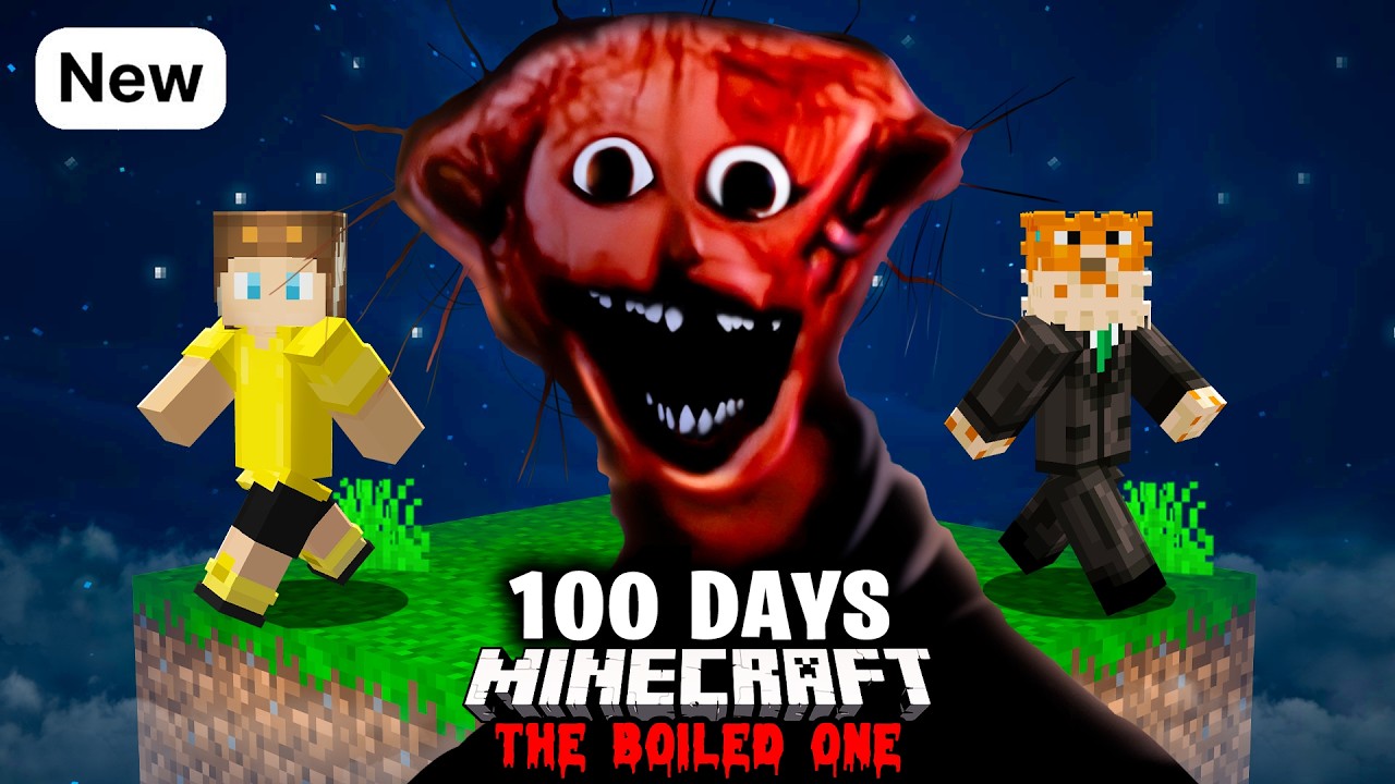 I Survived 100 Days in The BOILED ONE BLOCK Horror Mod in Minecraft [FULL MOVIE]