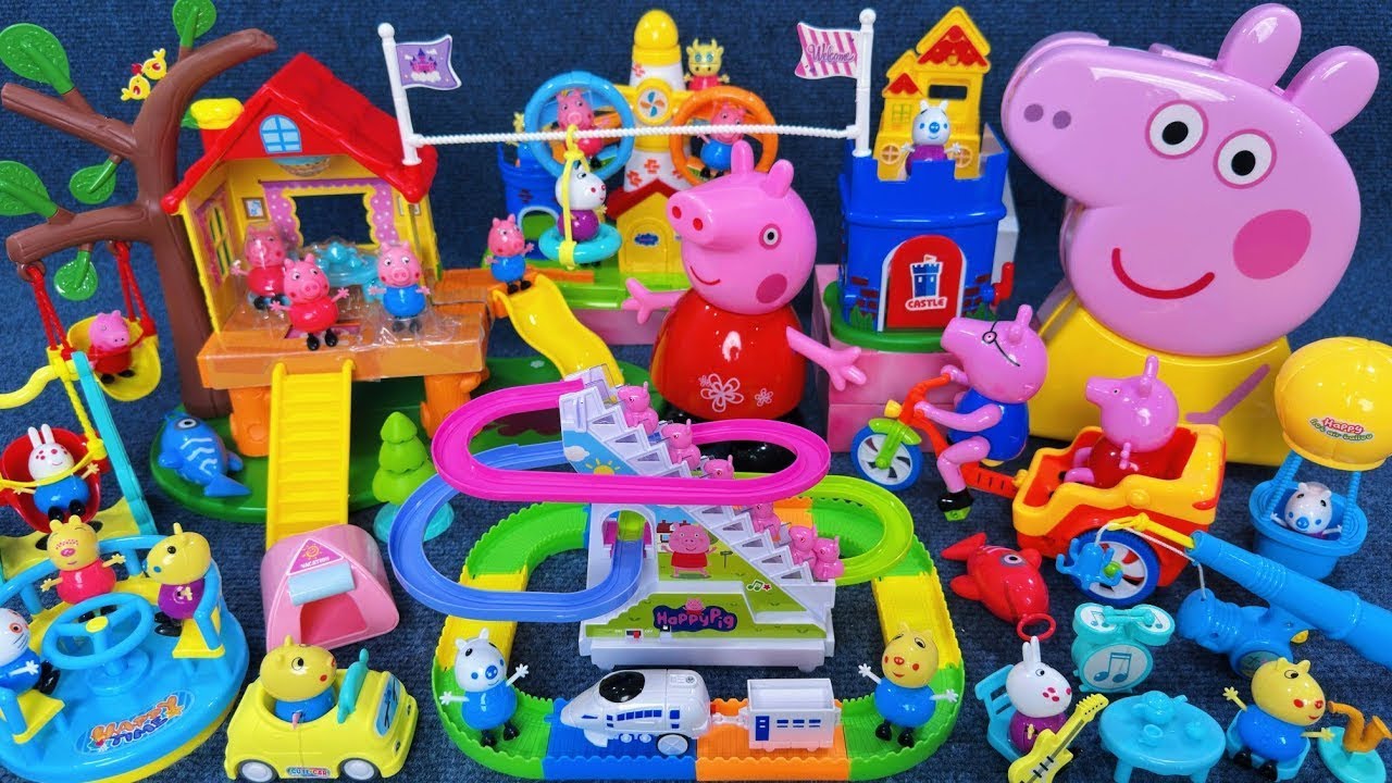 12 Minutes Satisfying Unboxing Cute Peppa Pig Kitchen Playset ASMR Toys | ToySparkle