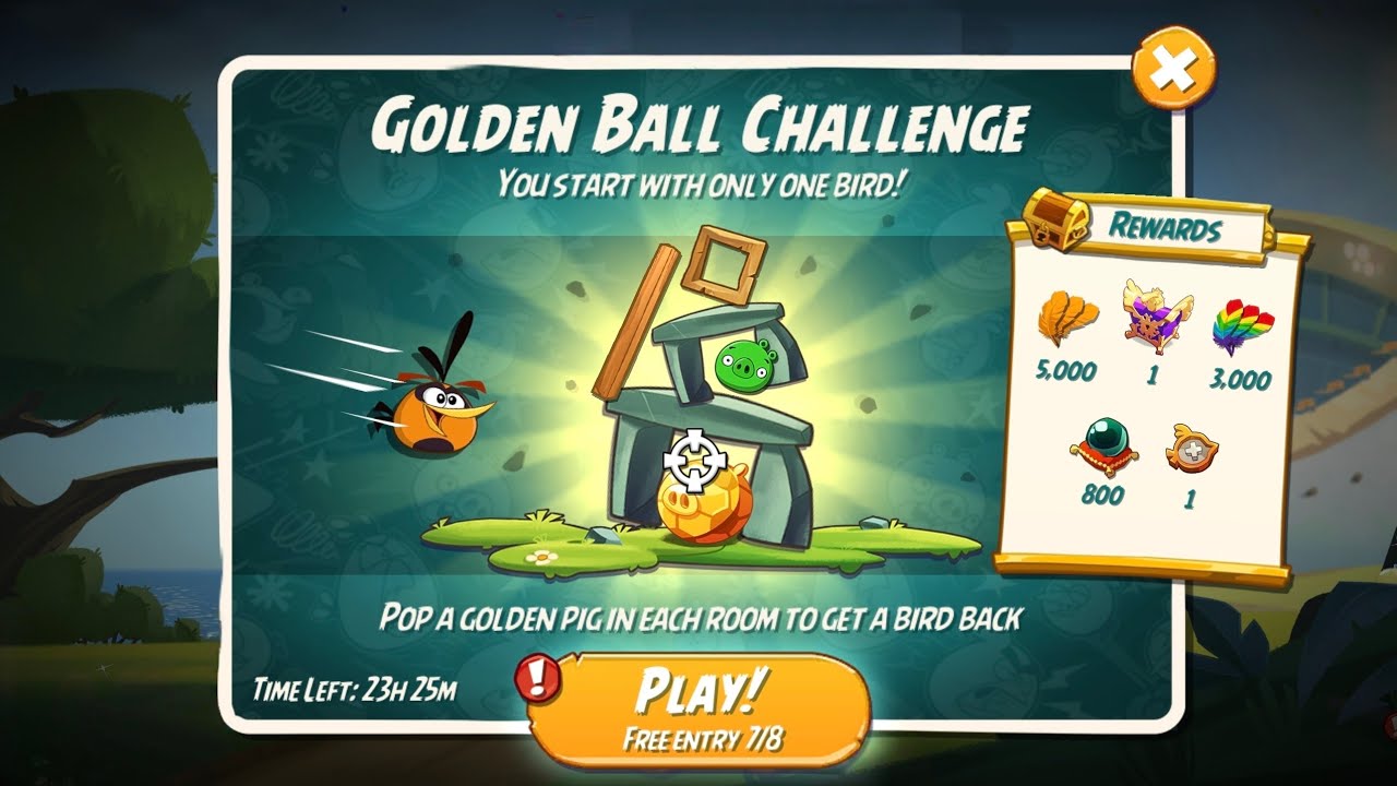 Angry Birds 2 | Golden Ball Challenge - Most Easiest Challenge Ever