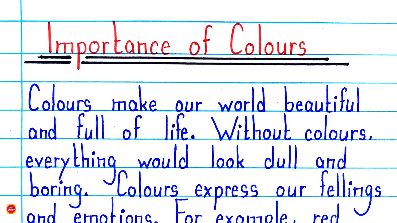 Importance of Colours Essay in English | 10 Lines + Short Essay | Importance of Colours in Our Life