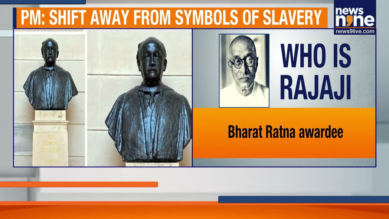 PM Modi Unveils C. Rajagopalachari Statue at Rashtrapati Bhavan | Rajaji Utsav | News9