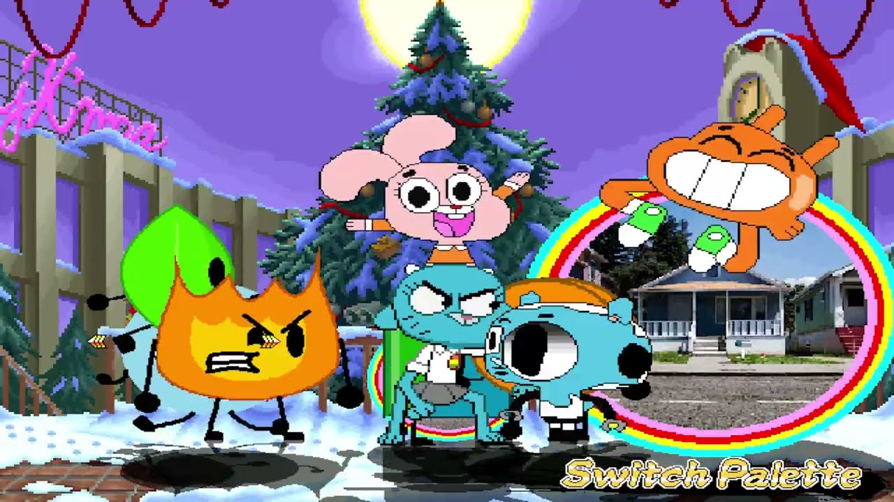 Team BFDI and Team TAWOG Fight before Christmas