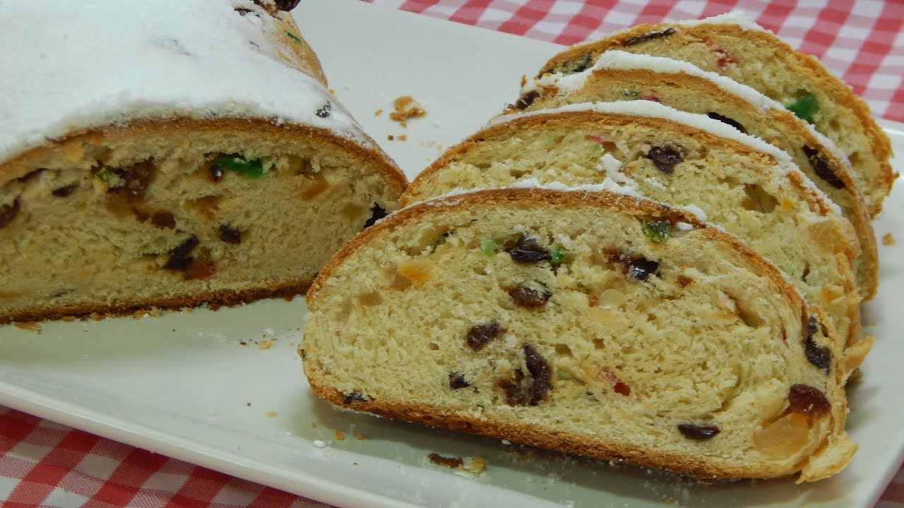 Receta fácil de pan dulce Navideño (stollen)