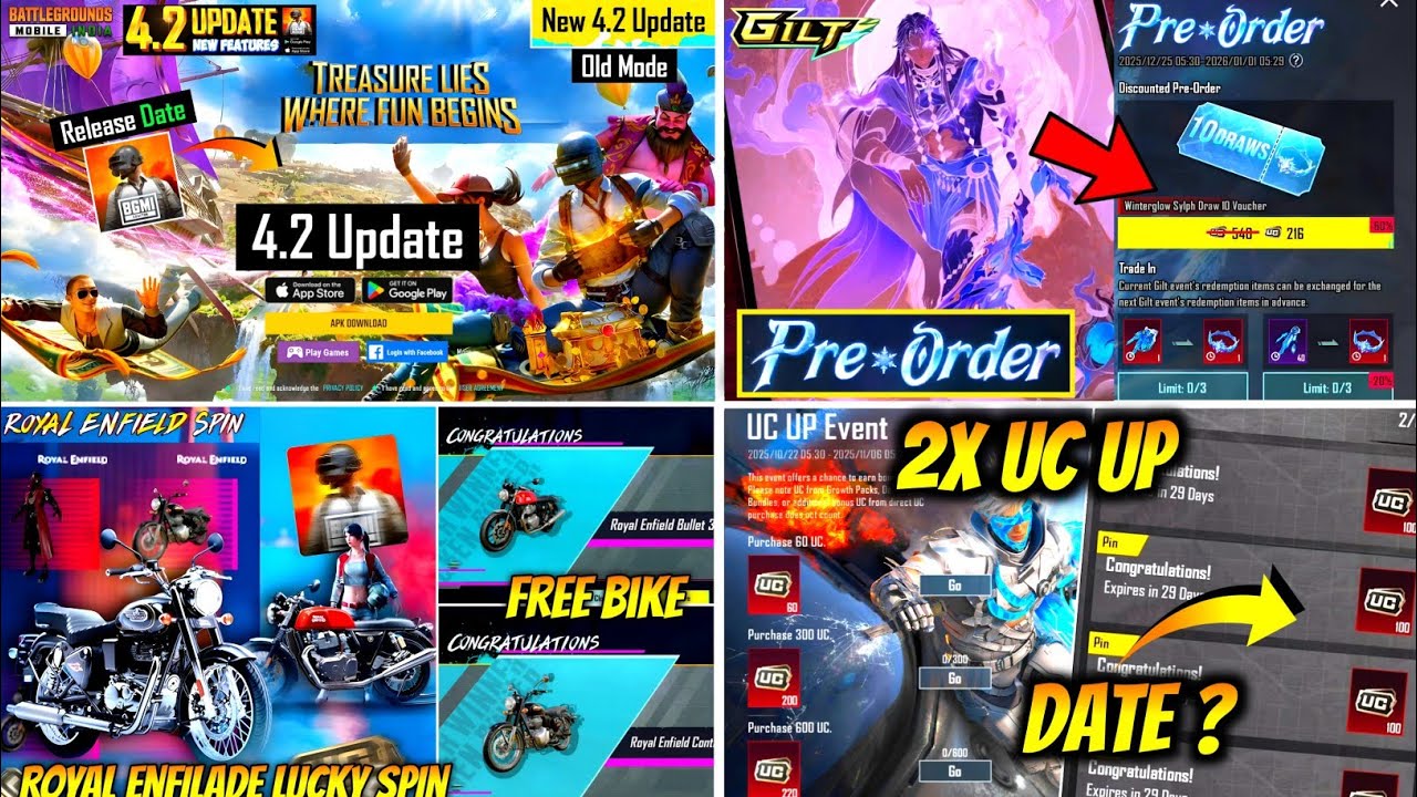 BGMI OLD GENIE MODE RELEASE DATE ? | NEXT UC UP RELEASE DATE | FREE ROYAL ENFILADE SPIN | PRE ORDER