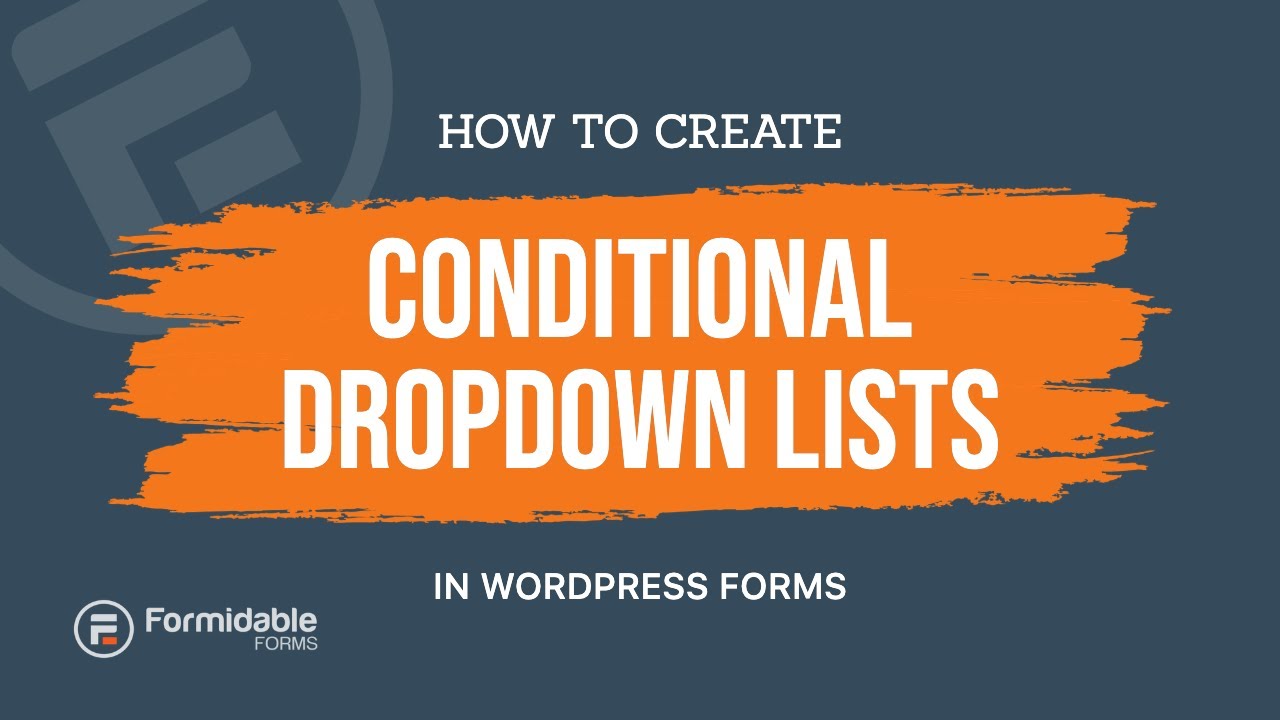 How to Create Conditional Dropdown Lists in WordPress Forms
