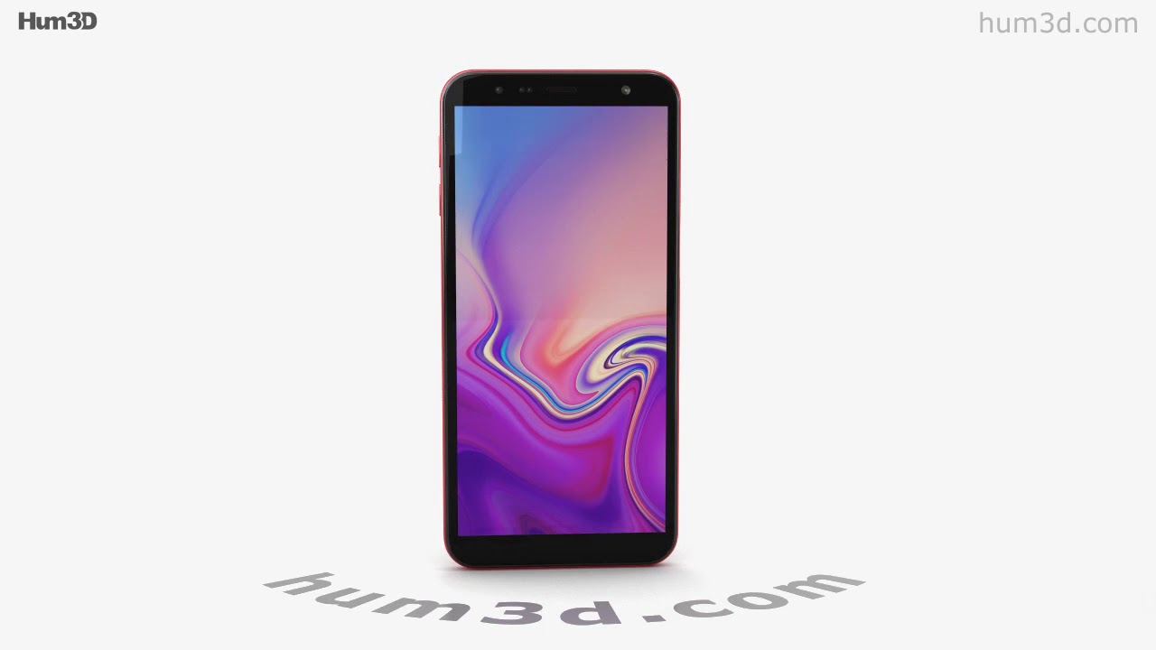 Samsung Galaxy J6 Plus Red 3D model by 3DModels.org