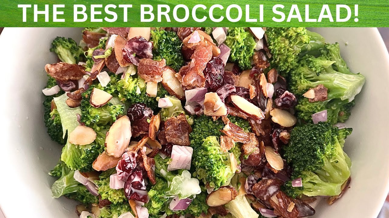 Bacon Cranberry Broccoli Salad | The PERFECT Salad for Easter!