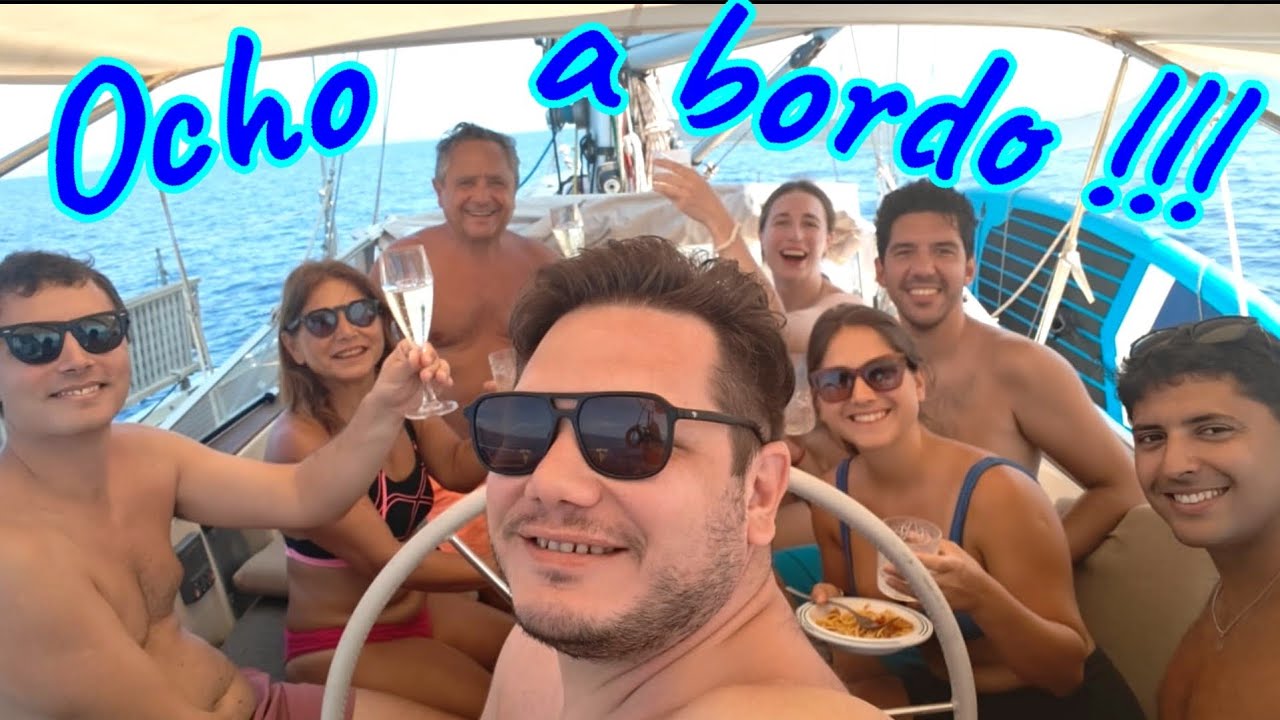 Ocho a bordo!!! Entre Córcega y Cerdeña - Italia | Ep.47