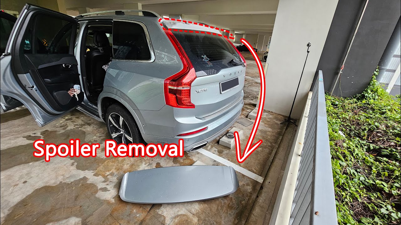 Снятие заднего спойлера Volvo XC90