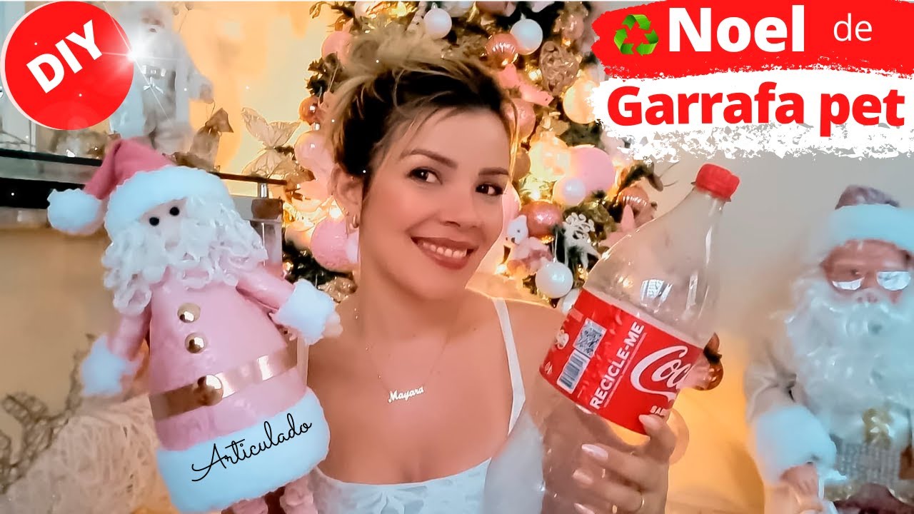 PAPAI NOEL DE GARRAFA PET: O DIY PERFEITO PARA O NATAL !