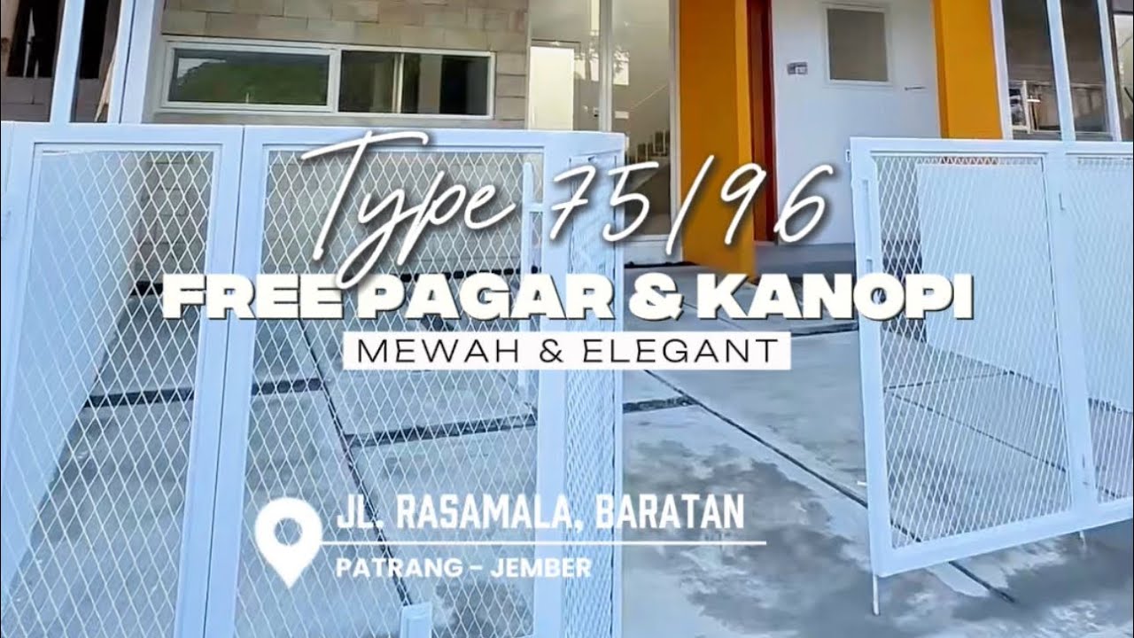 Rumah Mewah 2 lantai di Patrang, Jember Tipe 75/96 (8x12) harga 400jutaan