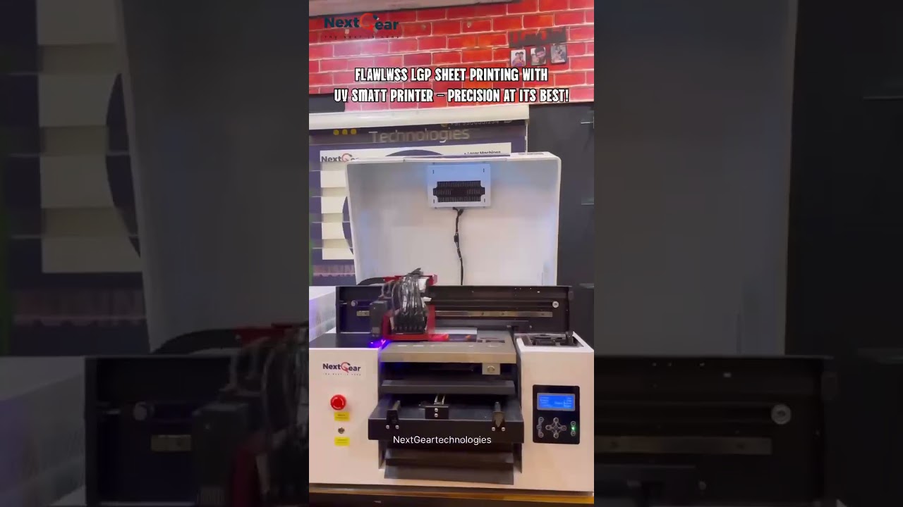 LGP Sheet Printing with UV Smart Printer #uvprinter #ytshorts #printing #uvprinternearme #nextgear