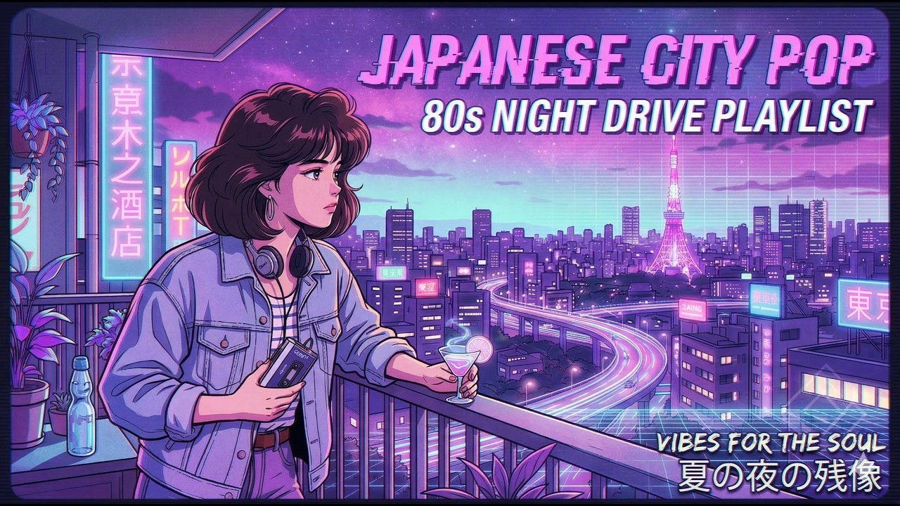 Late Night Drive through Tokyo 🌃 | Japanese City Pop Mix