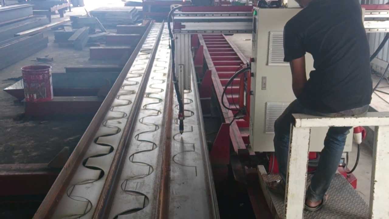 cellular beam cutting