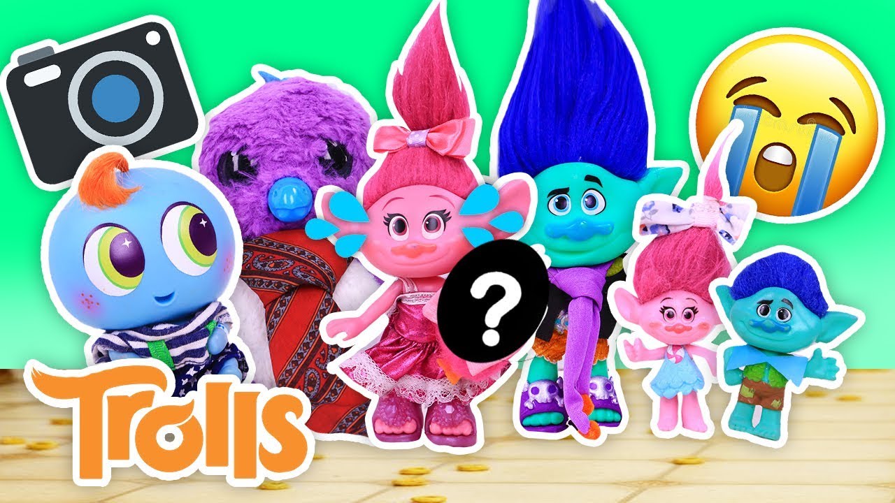 TROLLS: FOTO FAMILIAR  📸  La CARA de PURPLE SALE MAL 🤪 - Juguetes Fantásticos