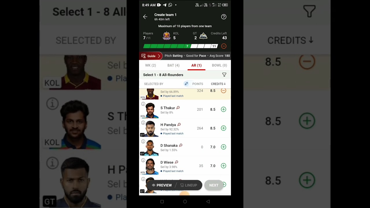KOL vs GT Dream11 Prediction | KOL vs GT Dream11 Best Team | KKR vs GT Dream11 Prediction | IPL2023