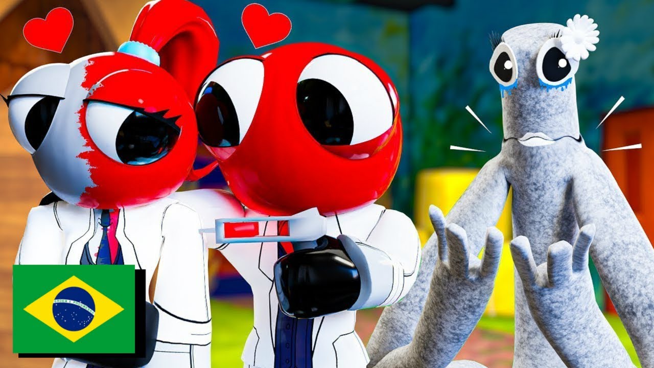 RAINBOW FRIENDS MENINAS, mas suas CORES SUMIRAM!? (DUBLADO PT-BR) Rainbow Friends Animação 3D