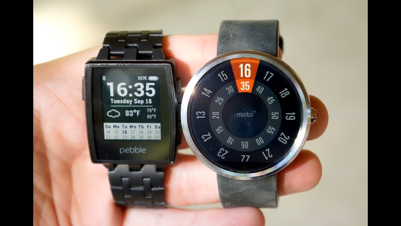 Moto 360 vs Pebble Steel | Pocketnow