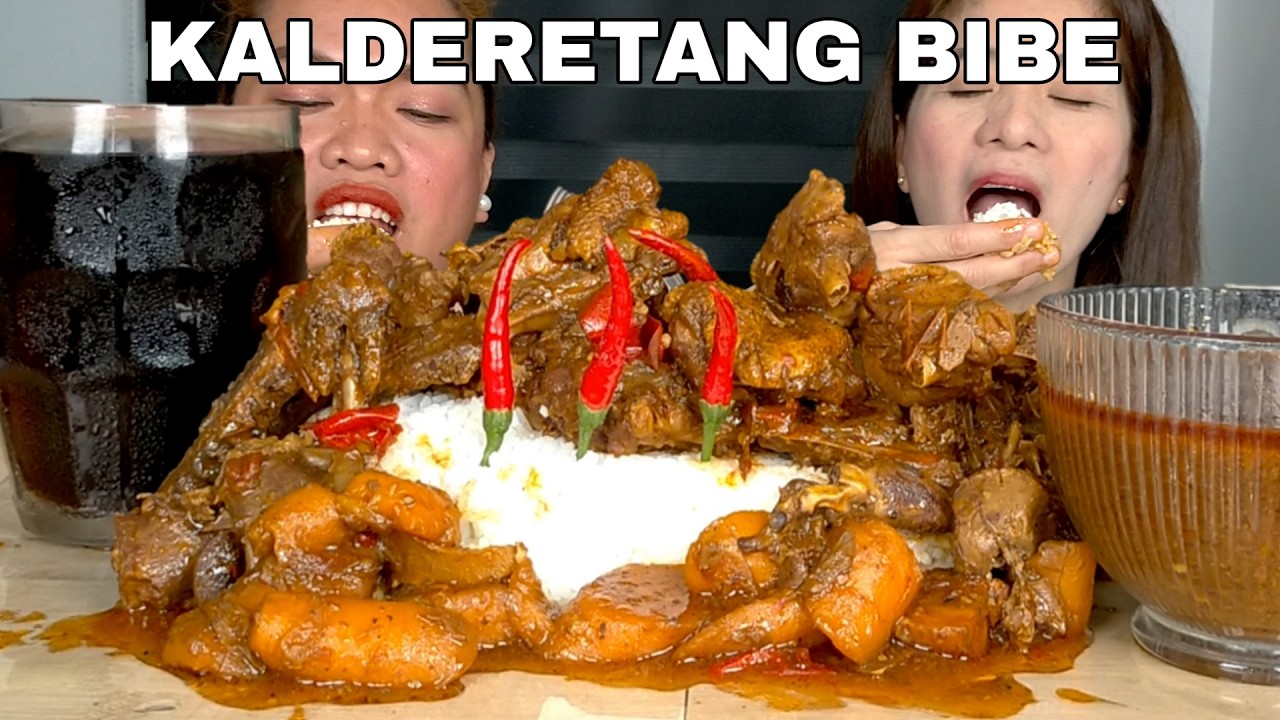 Spicy Kalderetang Bibe | Mukbang Philippines | Pinoy Mukbang