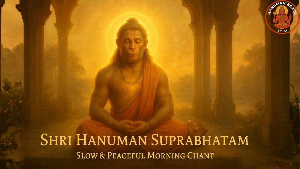 Shri Hanuman Suprabhatam (Soft & Peaceful Ver.) | Gentle Morning Prayer to Shri Hanuman | Calm Chant