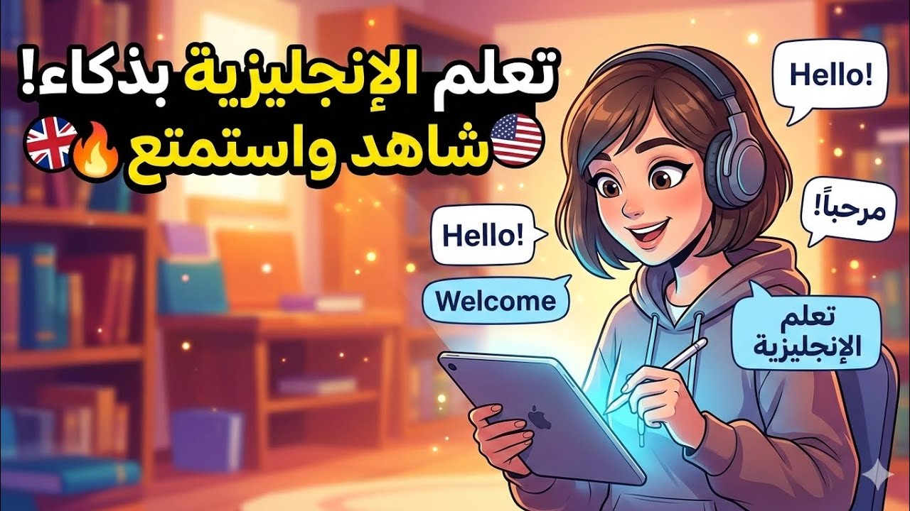 تعلم الإنجليزية بسهولة: شاهد واستمتع! 🇺🇸✨