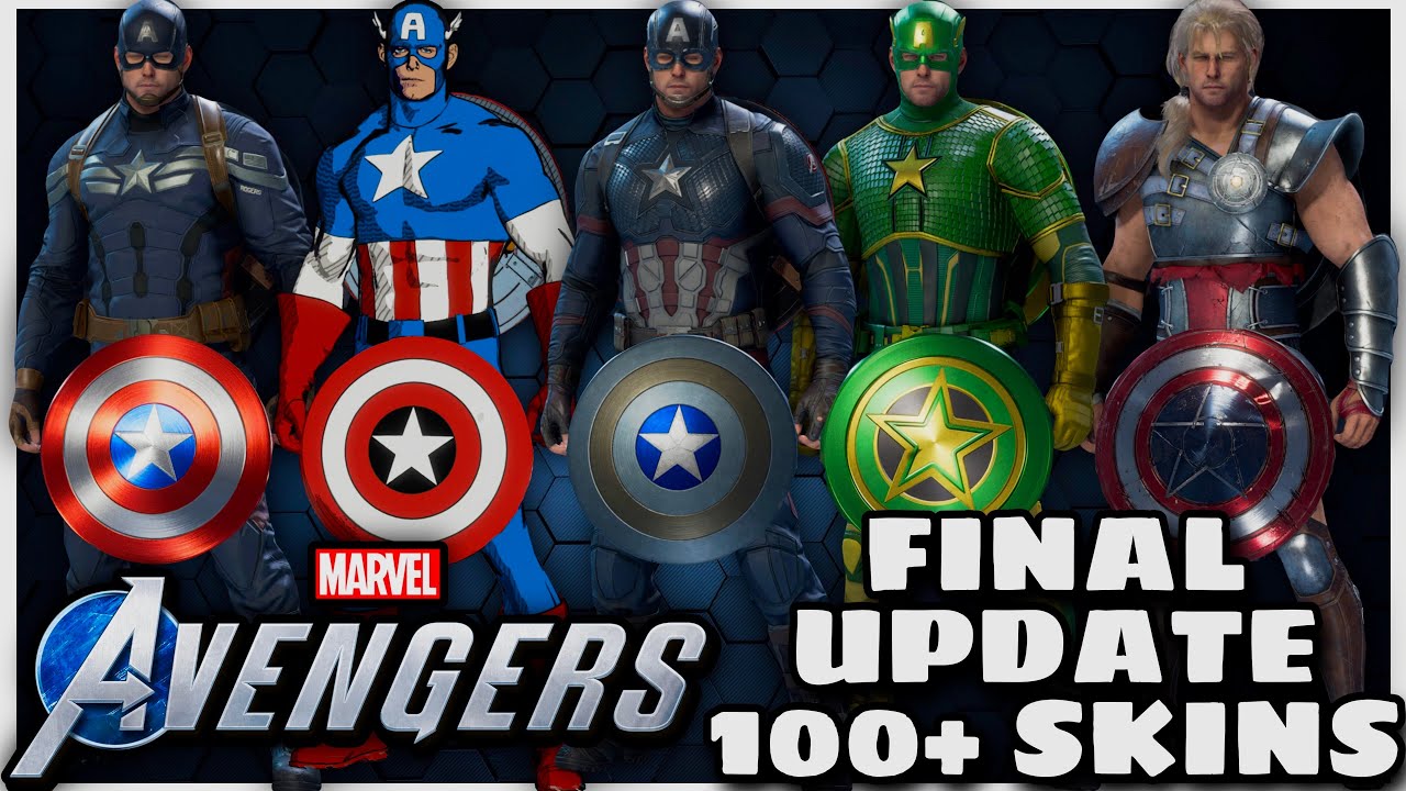 All Captain America Skins In Marvel's Avengers | Final Update