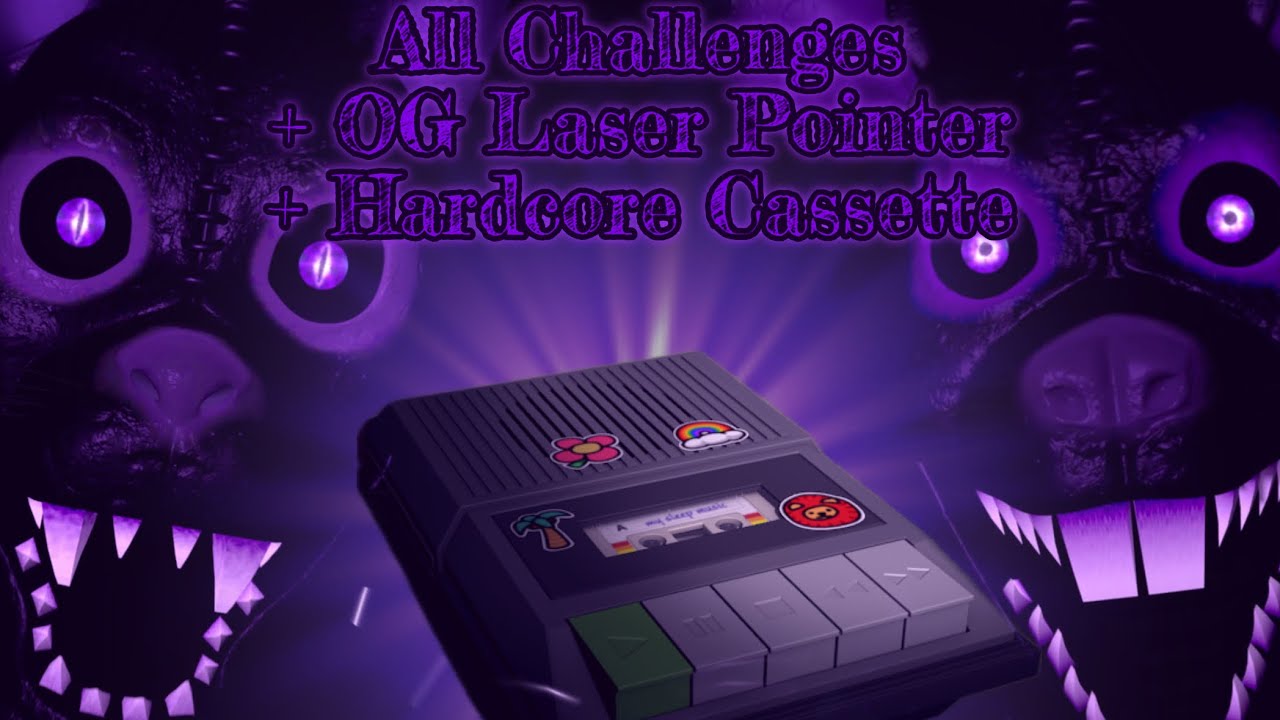 Shadow Rat & Cat Remake All Challenges with OG Laser Pointer + Hardcore Cassette | FNaC 3 Reimagined