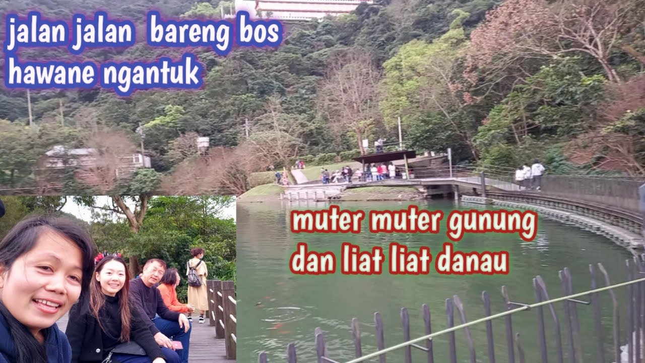 mingguku jalan jalan sante liat indahnya danau bersama keluarga boss