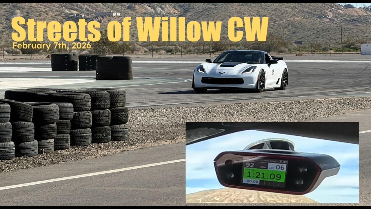 Streets of Willow Onboard - C7 Corvette - 1:21:09